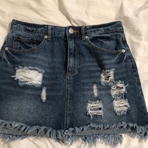 Ripped dark blue skirt worn only twice before